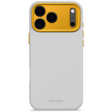 Decoded Silicone Backcover - iPhone 17 Pro Max - Grey/Marigold