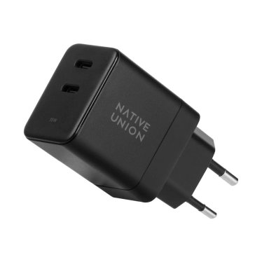 !Native Union Dual USB-C Fast GaN Charger PD - 35W - Black