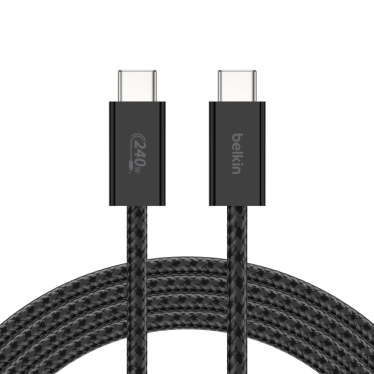 Belkin USB-C to USB-C Braided Cable (240W) - 1m - Black